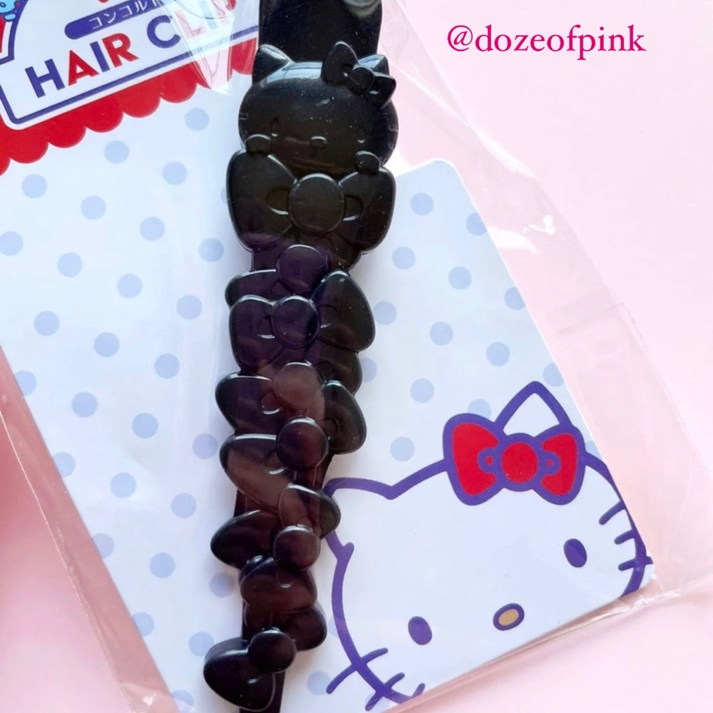 SANRIO HELLO KITTY BOW TIE HAIR CLIP